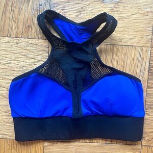 Michi Avalon Sports Bra Indigo/Black Size S EUC high neck racerback bold sexy